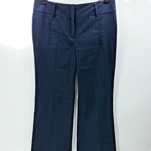 Navy Blue Pinstripe Pants